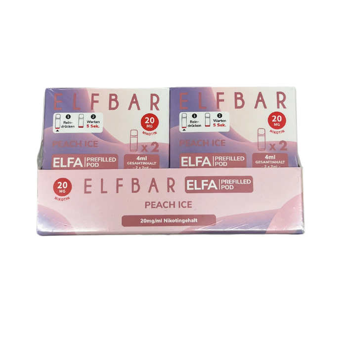 Elfbar Elfa Peach Ice 20mg Nikotin 2er Pack - My Candytown
