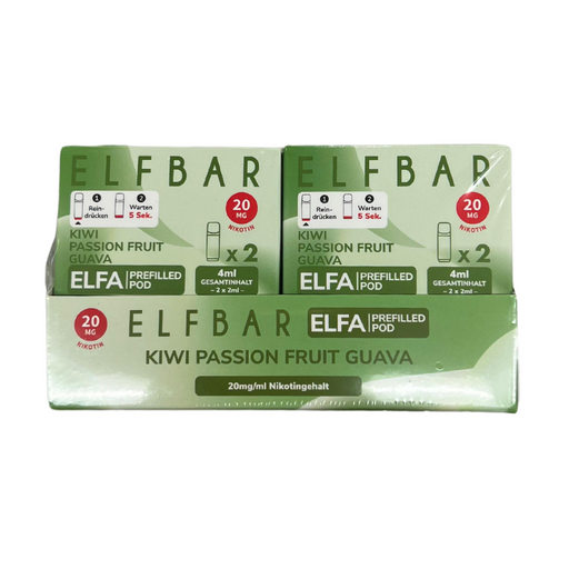 Elfbar Elfa Kiwi Passion Fruit Guava Nikotin 2er Pack - My Candytown