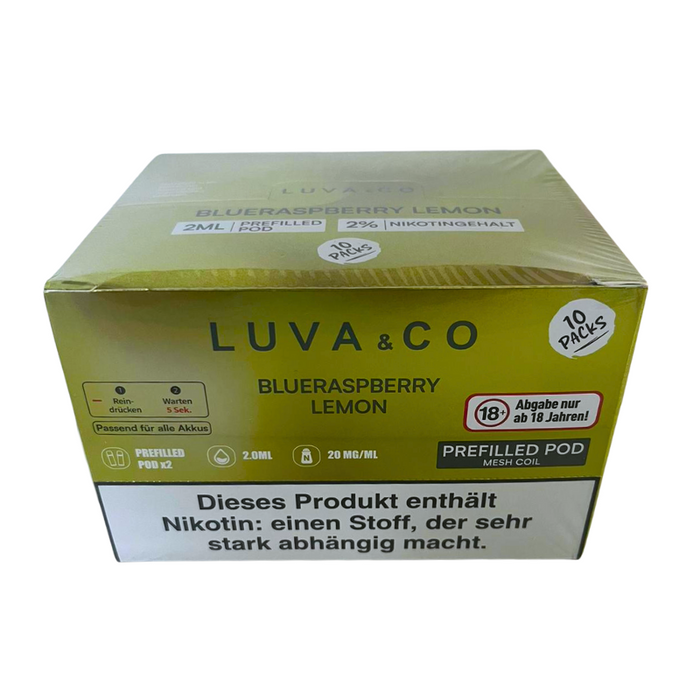 Luva & Co Pods - Blueraspberry Lemon 20mg Nikotin 2er Pack