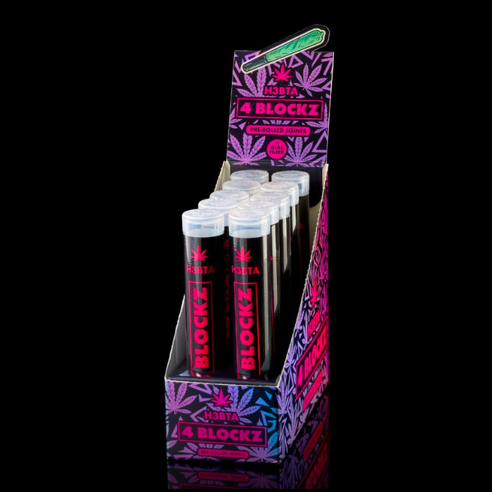 4 BLOCKZ H3BTA Pre-Rolled 1g mit Glasfilter - My Candytown