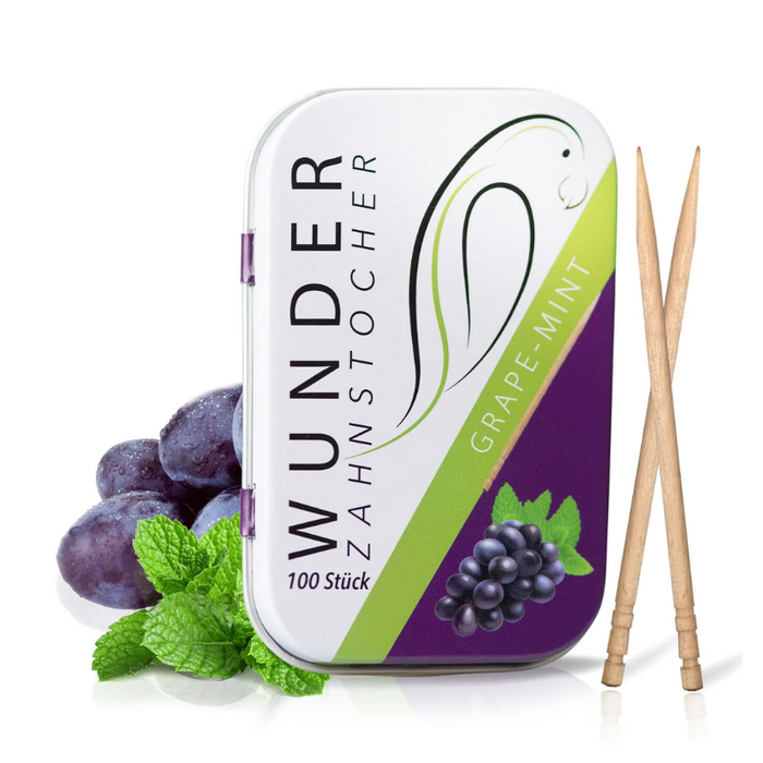 Wunder Zahnstocher Grape Mint - 100 Stück - My Candytown