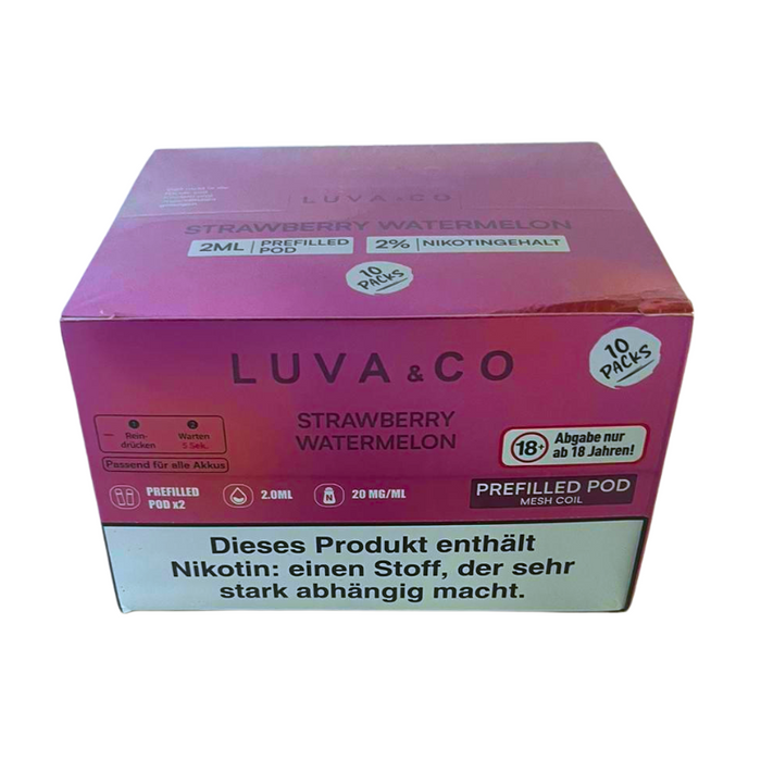 Luva & Co Pods - Strawberry Watermelon 20mg Nikotin 2er Pack