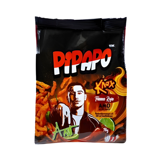 Pipapo Knax Chips Flama Reja - Amo Aller Amos Edition 70g - My Candytown