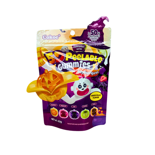 5D Peelable Gummies Mixed Fruit Halloween 60g - My Candytown