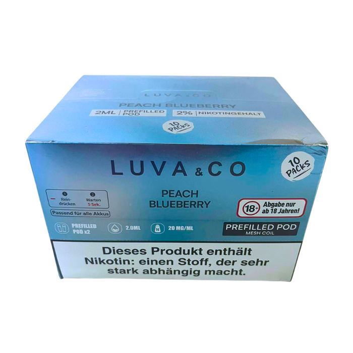 Luva & Co Pods - Peach Blueberry 20mg Nikotin 2er Pack