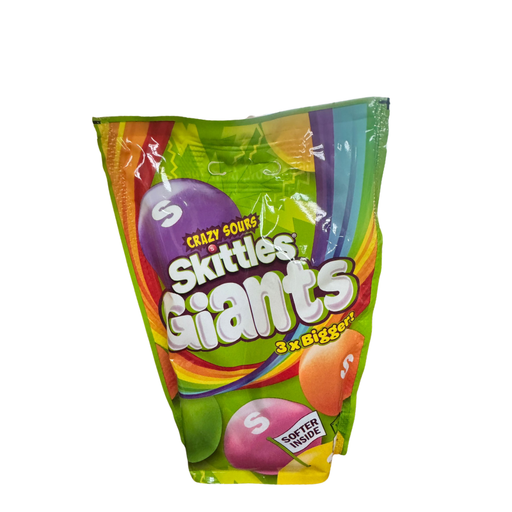 Skittles Giants Vegan Chewy Crazy Sour Sweets 132g - My Candytown
