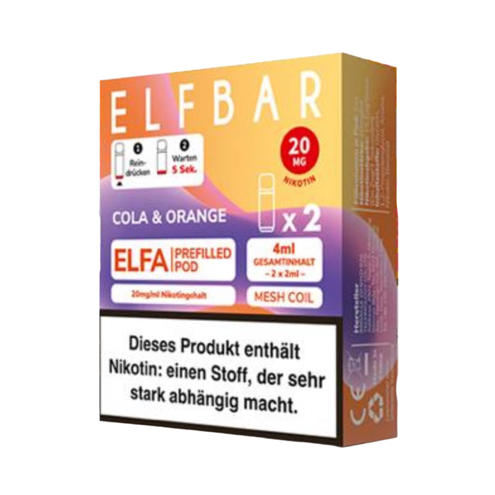 Elfbar Elfa Cola & Orange 20mg Nikotin 2er Pack