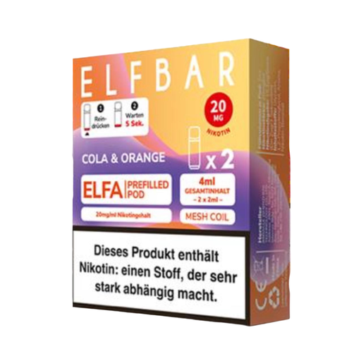 Elfbar Elfa Cola & Orange 20mg Nikotin 2er Pack - My Candytown