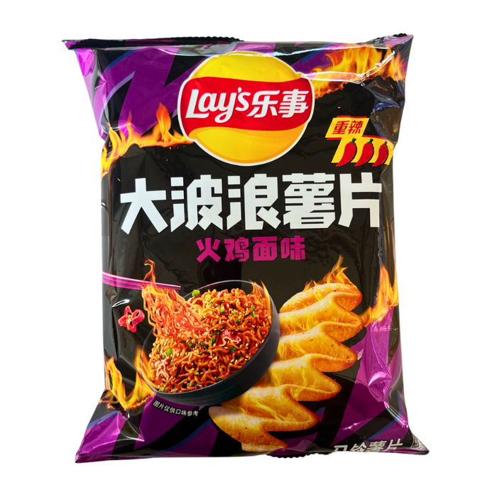 Lay's Maxx Ridged - Koreanisch würziger Hühnernudeln-Geschmack 70g