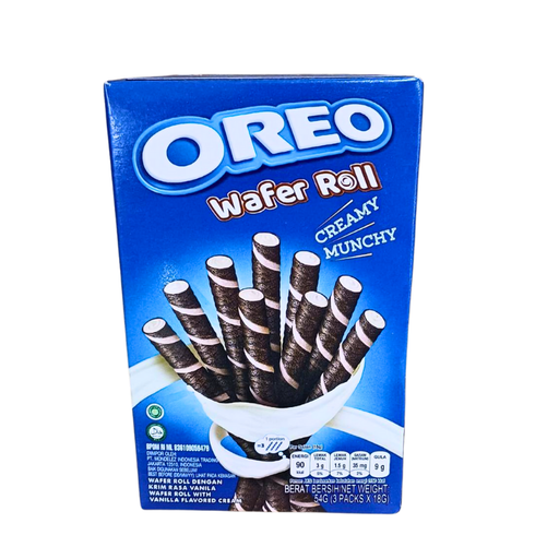 Oreo Wafer Roll Vanilla 54g 03/26 - My Candytown