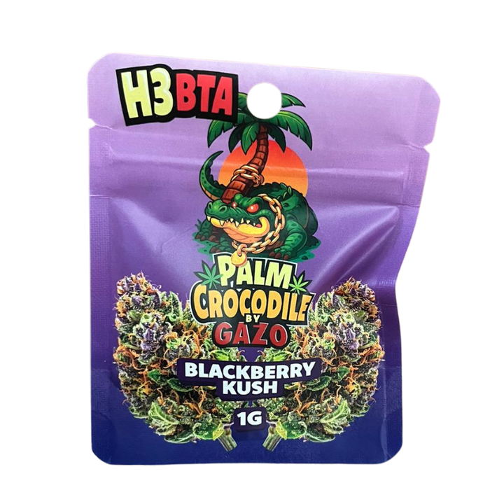 H3BTA Palm Crocodile by GAZO – Blackberry Kush 1 g - My Candytown