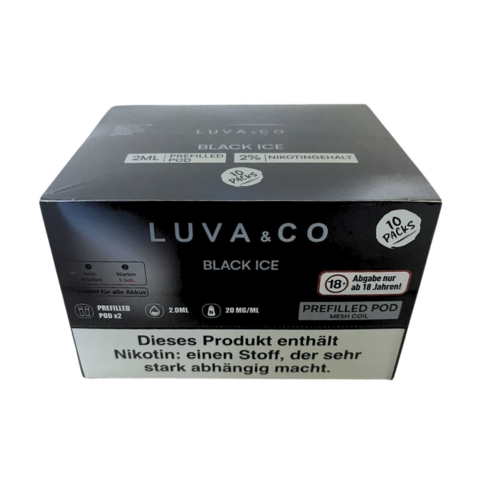Luva & Co Pods - Black Ice 20mg Nikotin 2er Pack - My Candytown