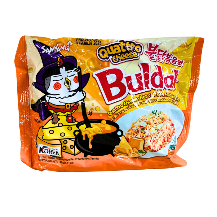 Samyang Buldak Quatro Cheese Bag 145g mhd 06/26