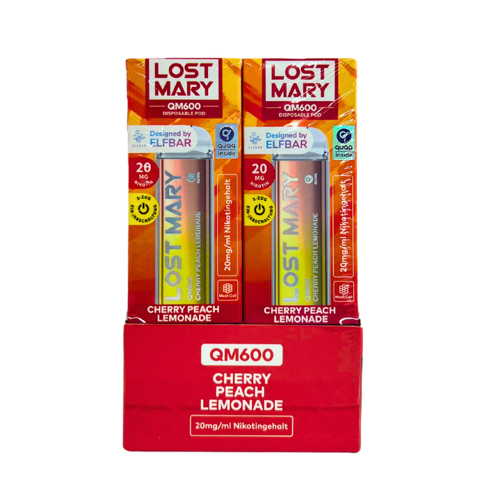 ELFBAR Lost Mary QM600 - Cherry Peach Lemonade