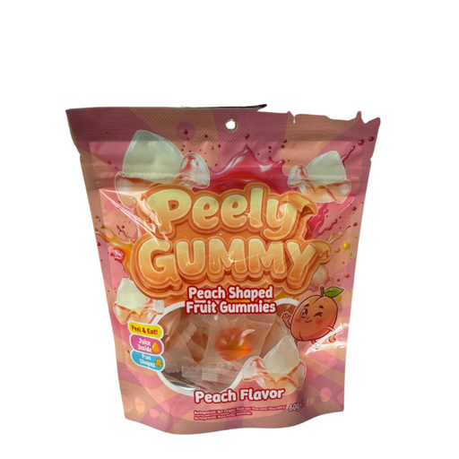 Peely Gummy - Peach Shaped Fruit Gummies 60 g - My Candytown