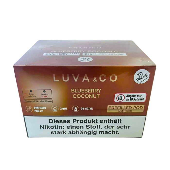 Luva & Co Pods - Blueberry Coconut 20mg Nikotin 2er Pack