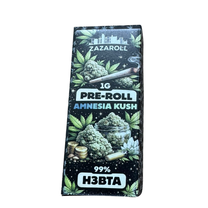 ZAZAROLL Pre-Roll Amnesia Kush, 1 g, 99 % H3BTA - My Candytown