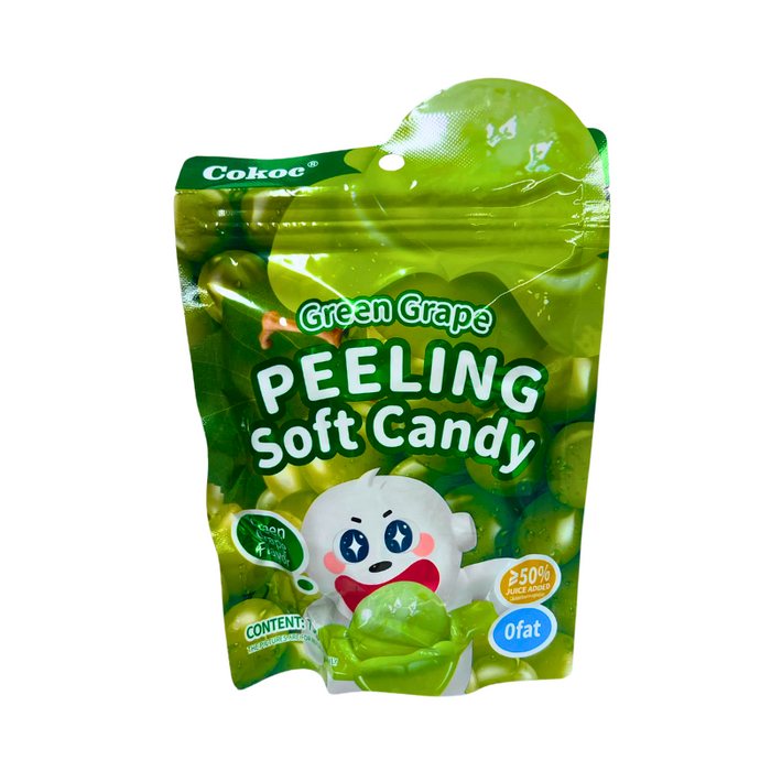 Cokoc Green Grape Peeling Soft Candy 75g