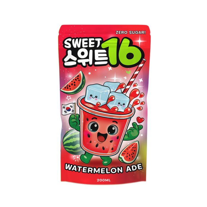 Sweet16 - Watermelon Ade (Zero Sugar) 200ml MHD: 2027 - My Candytown