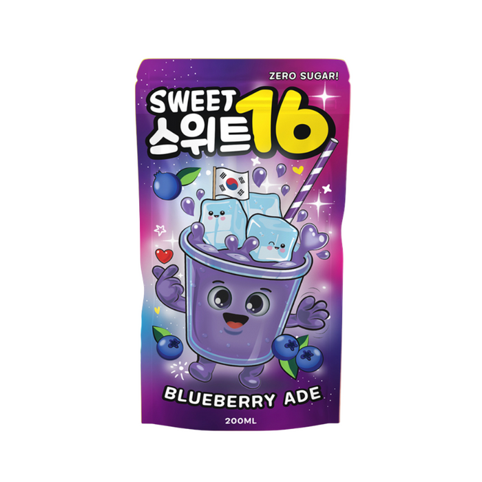Sweet16 - Blueberry Ade (Zero Sugar) 200ml MHD: 2027 - My Candytown