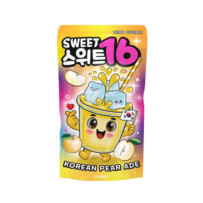 Sweet16 - Korean Pear Ade (Zero Sugar) 200ml MHD: 2027 - My Candytown