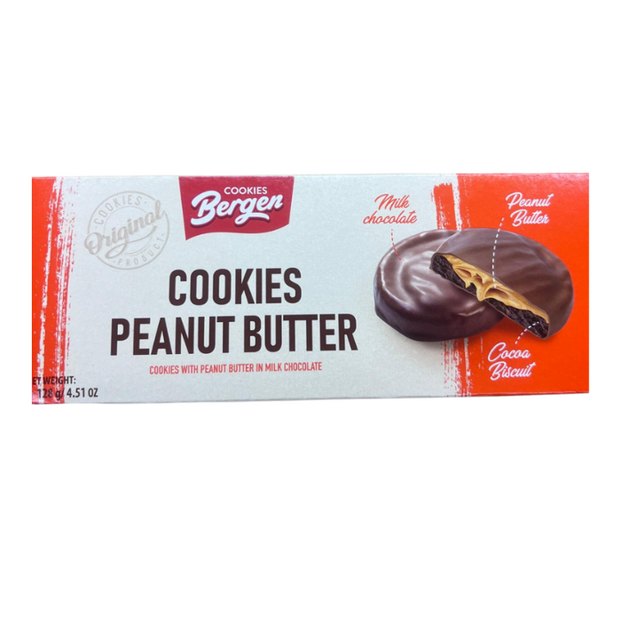 Bergen Cookies Peanut Butter 128g