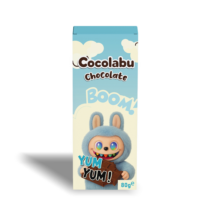 Cocolabu Chocolate Boom! Yum Yum! – Weiße Schokolade Angel Hair mit Pistaziencremefüllung 80 g