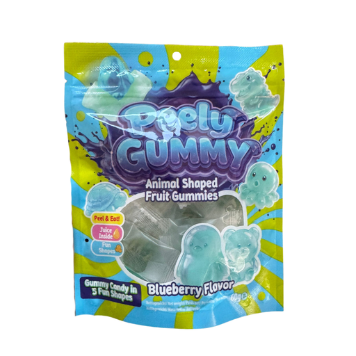 Animal Shaped Fruit Gummies - Blueberry Flavor 60g - My Candytown