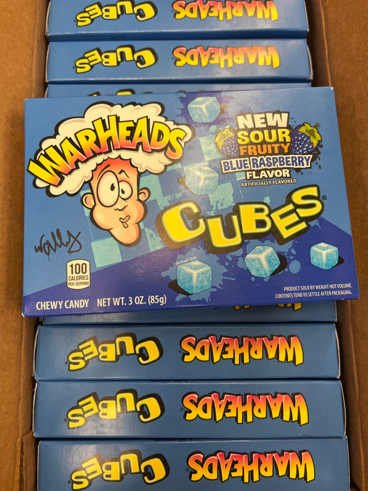 Warheads Cubes Blue Raspberry 99g mhd 30.10.25