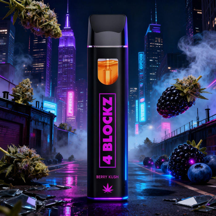 4 Blockz H3BTA Vape - Berry Kush 1ml - My Candytown