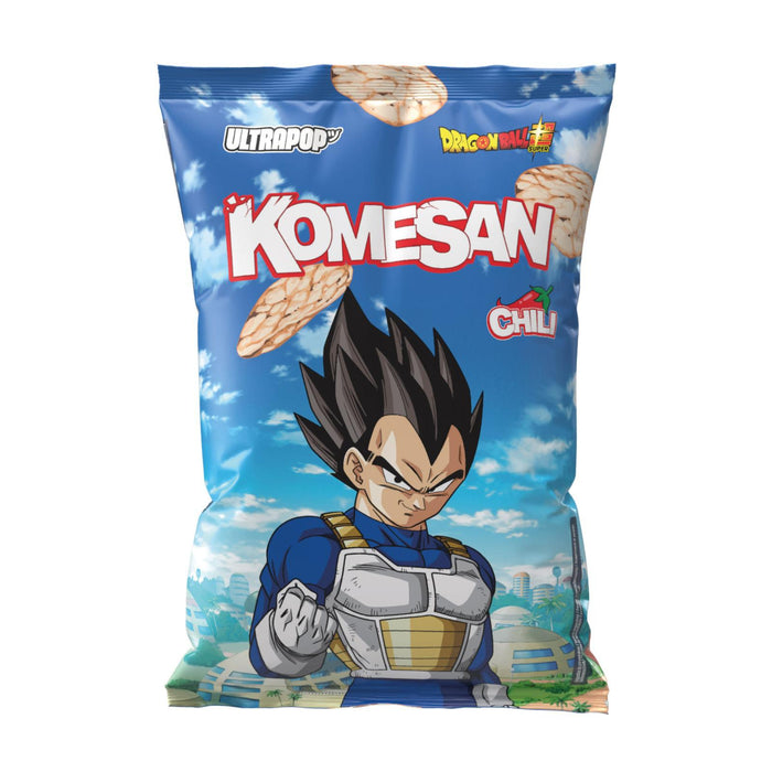 Chips Komesan Ultra Pop Chili Flavour Brown Rice Chips Vegeta 60g - My Candytown