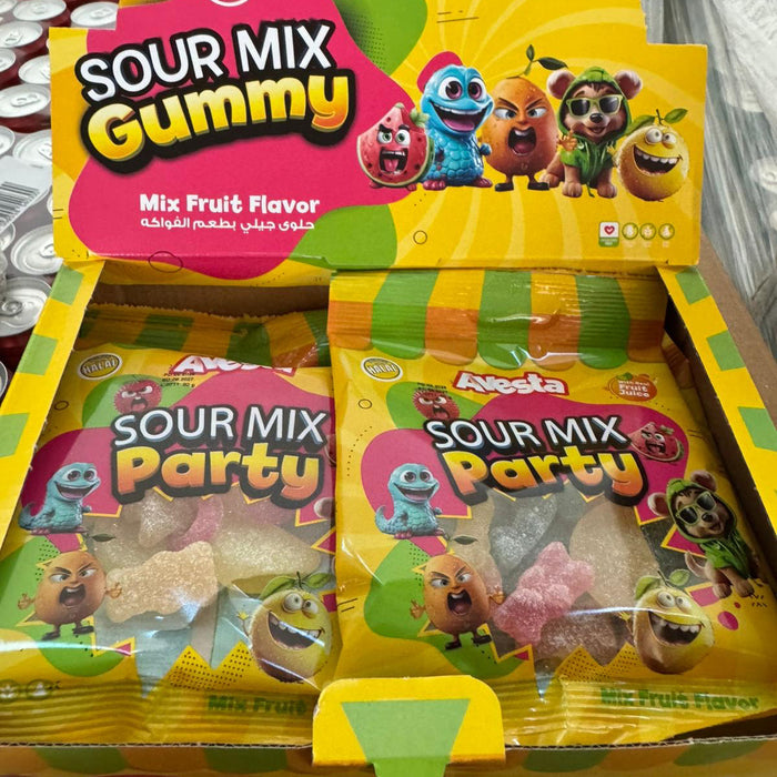 Avesta Sour Mix Gummy - Mix Fruit Flavor 80g - My Candytown