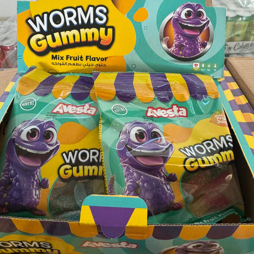 Avesta Worms Gummy - Mix Fruit Flavor 80g - My Candytown