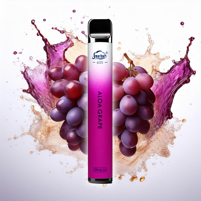 Smartbar 600 - Aloa Grape - 20mg Nikotingehalt - My Candytown