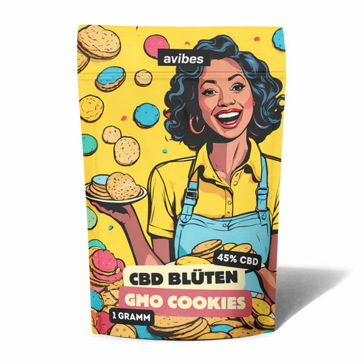 Avibes CBD Blüte - GMO Cookies 45% 1g - My Candytown