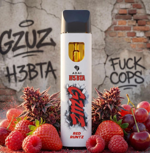 Gzuz H3 Superior Blend Vape - Red Runtz 1ml - My Candytown