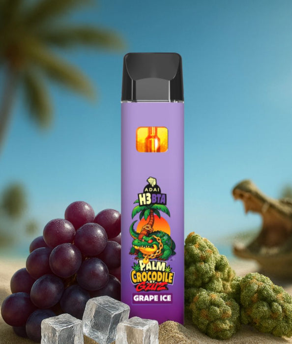 Palm Crocodile H3BTA Vape - Grape Ice 1ml - My Candytown