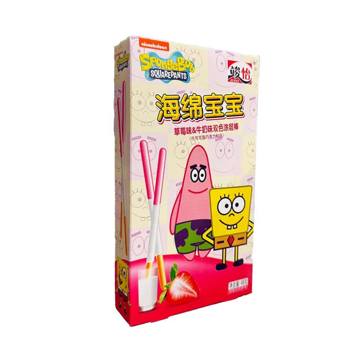 SpongeBob Squarepants Schokosticks Erdbeer Milch 48g