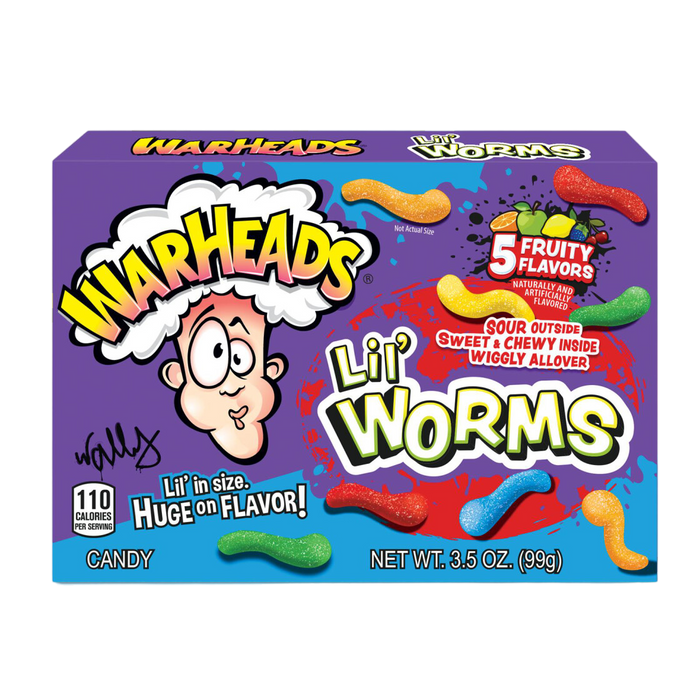Warheads Lil' Sour Worms 99g - My Candytown