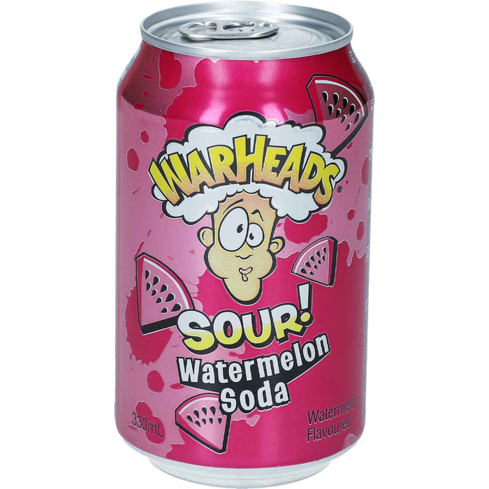 Warheads Sour! Watermelon Soda 330ml - My Candytown