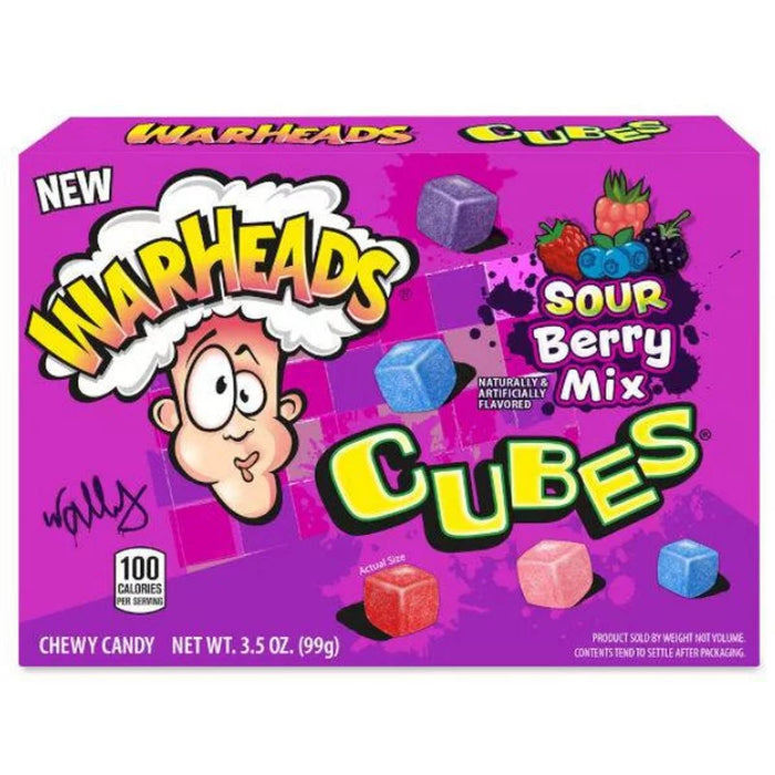 Warheads Cubes - Sour Berry Mix 99g mhd 26